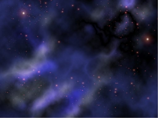 Cartoon rendering of the night sky with millions of stars shining brightly.